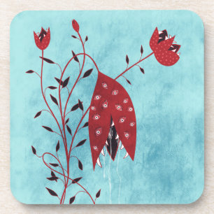 Dessous-de-verre Horreur Art Déplaisant Plante carnivore