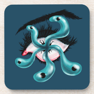 Dessous-de-verre Horreur oeil tentacle monstre goth bizarre