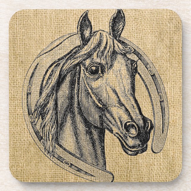Dessous-de-verre Horse cameo (Devant)