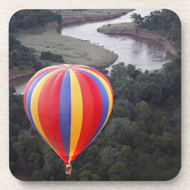 Dessous-de-verre Hot-Air Ballooning over the Mara River (Devant)