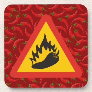 Dessous-de-verre Hot pepper danger