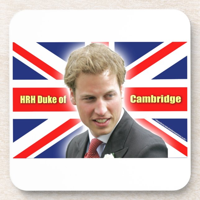 Dessous-de-verre HRH Duke de Cambridge - Stunning ! (Devant)