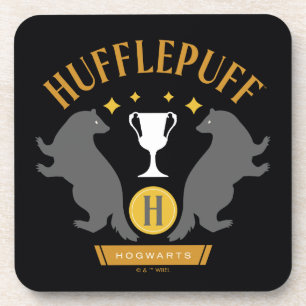 Dessous-de-verre HUFFLEPUFF™ Badger and Cup House Pride Graphisme