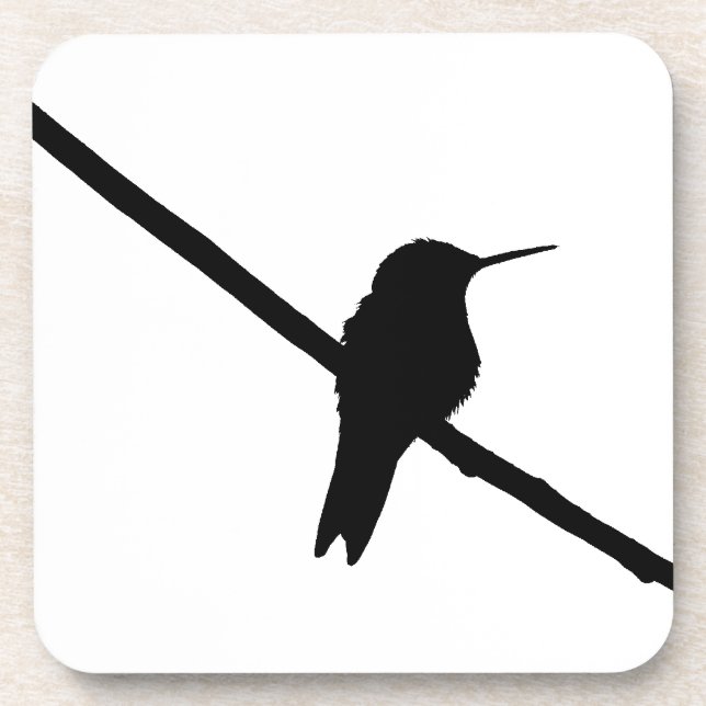 Dessous-de-verre Hummingbird Silhouette (Devant)