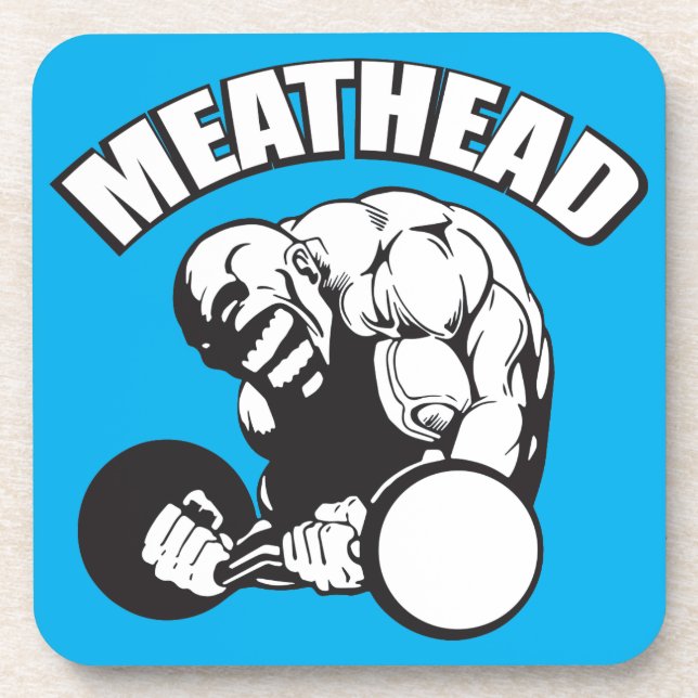 Dessous-de-verre humour "Body building" - MEATHEAD (Devant)