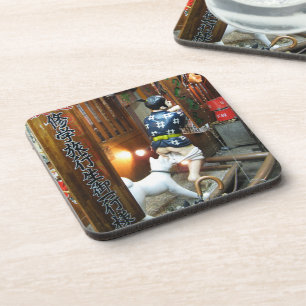 Dessous-de-verre Humour Japonais - Chien tirant des culottes vers l