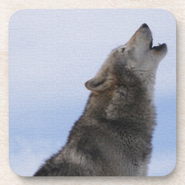 Dessous-de-verre Hurlement de loup (Devant)
