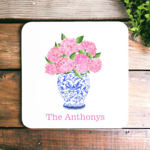 Dessous-de-verre Hydrangea Rose Pâle Chinoise Nom
