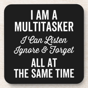 Dessous-de-verre I Am A Multitache I Can Listes & Forget Al Forget