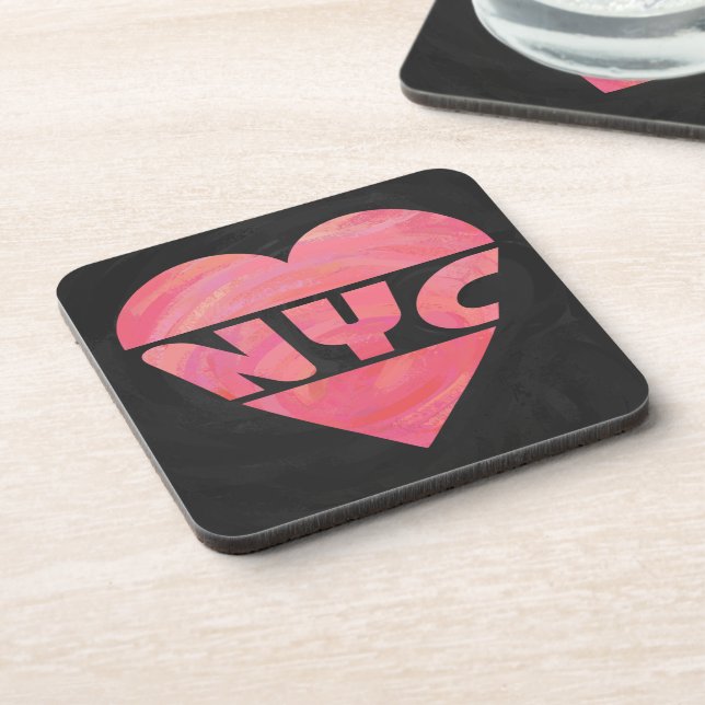 Dessous-de-verre I Coeur NYC (Côté gauche)