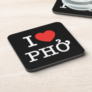 Dessous-de-verre I Heart (Amour) Pho