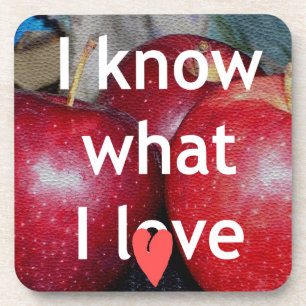 Dessous-de-verre "I Know What I Love" - Design à thème Apple