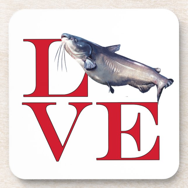 Dessous-de-verre I Love Catfish (Devant)
