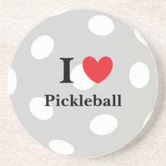 dessous de verre "I Love Pickleball"
