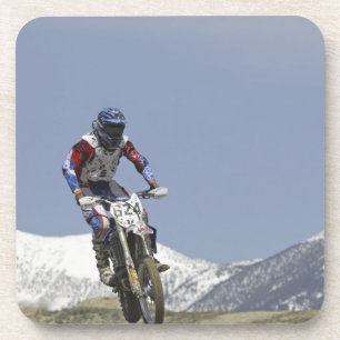 Dessous-de-verre Idaho, course de motocross, course de moto