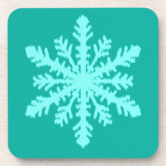 Dessous-de-verre Ikat Snowflake (Devant)