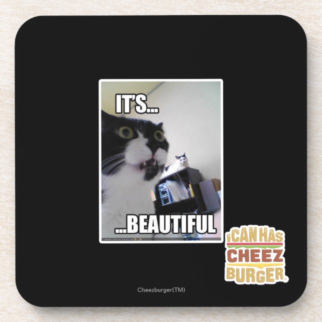 Dessous-de-verre Il est beau (Devant)