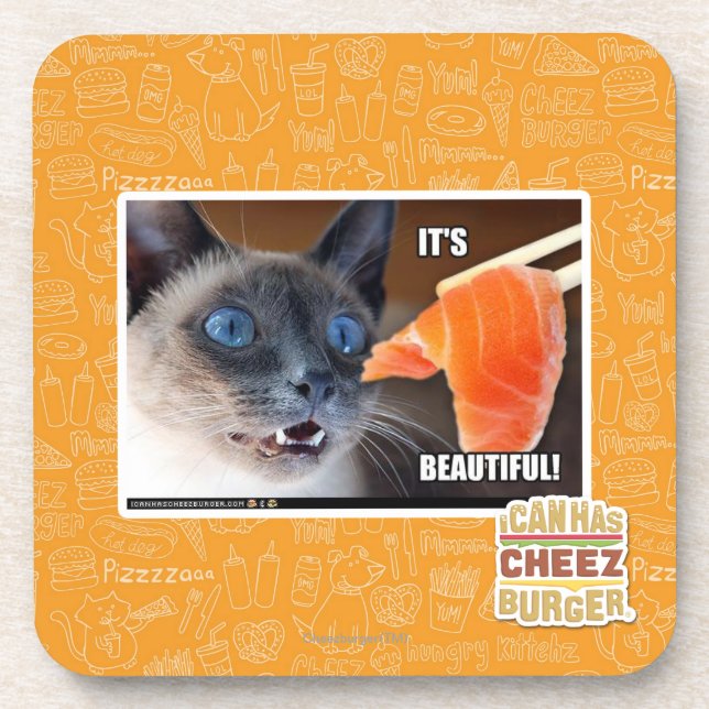 Dessous-de-verre Il est beau ! (Devant)