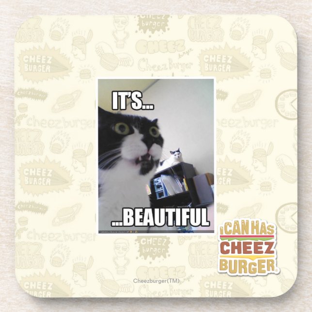 Dessous-de-verre Il est beau (Devant)