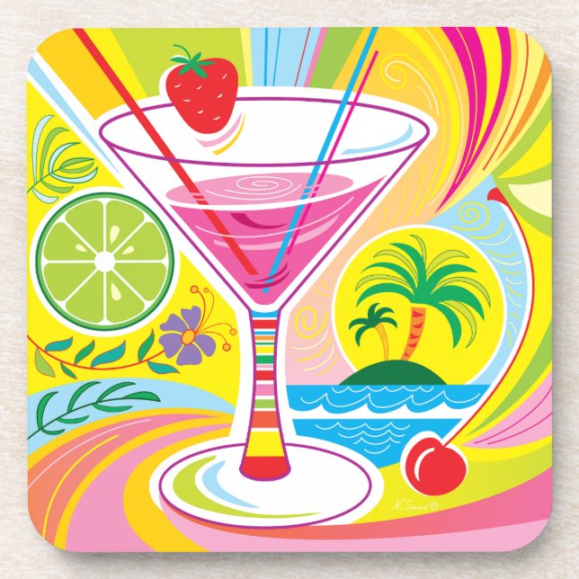 Dessous-de-verre Île de cocktail (Devant)