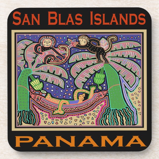 Dessous-de-verre Îles San Blas Panama Mola (Devant)