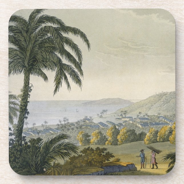 Dessous-de-verre Ilheus (gravure de couleur) (Devant)