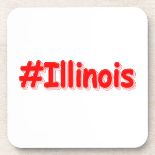 Dessous-de-verre "#Illinois" Joli Design. Commandez dès maintenant