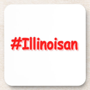 Dessous-de-verre "#Illinoisan " Joli design. Commandez dès maintena