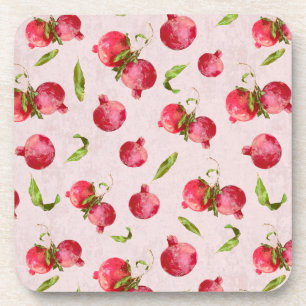 Dessous-de-verre Illustration botanique de grenade dessinée à la ma