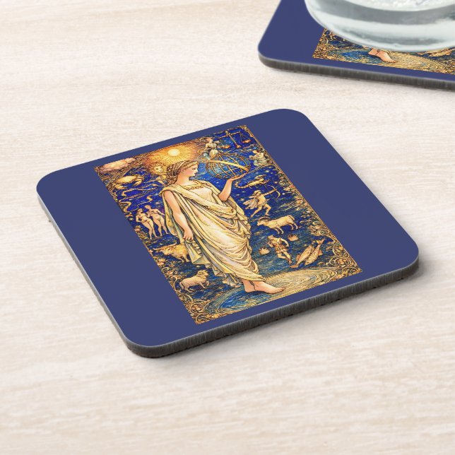 Dessous-de-verre Illustration céleste de la déesse du zodiaque Art  (Côté gauche)