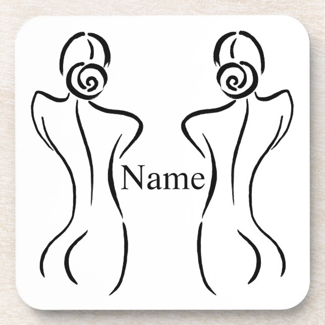 Dessous-de-verre Illustration d'art féminin Thunder_Cove (Devant)