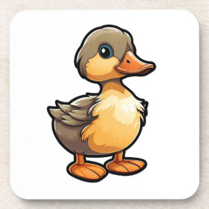 Dessous-de-verre Illustration de canard de dessin