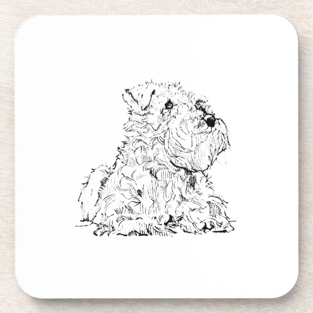 Dessous-de-verre Illustration de chien Schnauzer miniature (Devant)