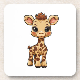 Dessous-de-verre Illustration de girafe de dessin animé