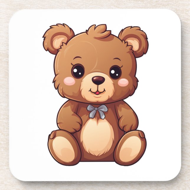 Dessous-de-verre Illustration de l'ours de dessin (Devant)