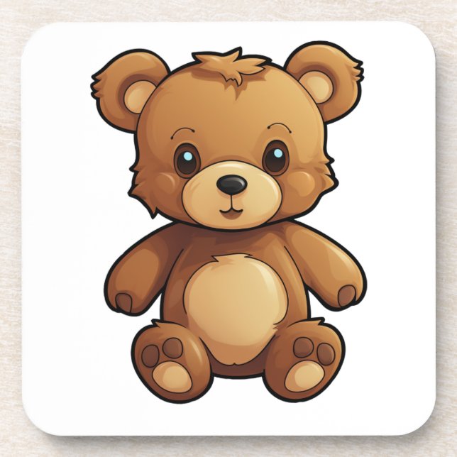 Dessous-de-verre Illustration de l'ours de dessin (Devant)