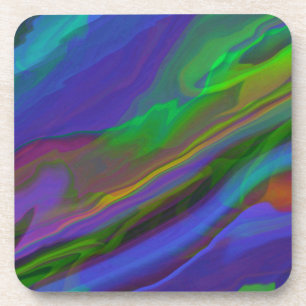 Dessous-de-verre Illustration de marbre abstrait Coloré Mignon 