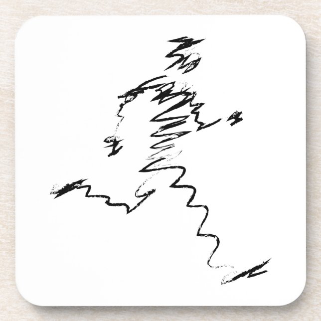 Dessous-de-verre Illustration du cool du coureur (Devant)