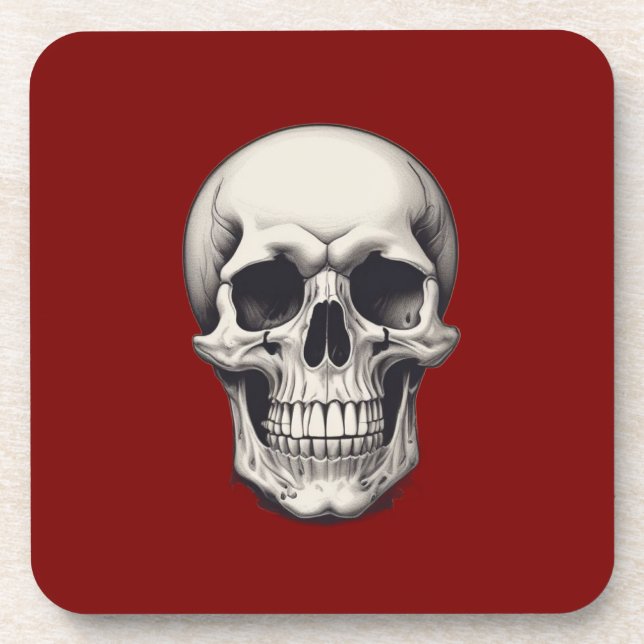 Dessous-de-verre Illustration du crâne (Devant)