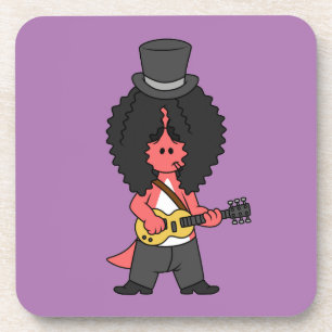 Dessous-de-verre Illustration D'Un Allosaurus Habillé En Étoile Roc