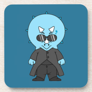 Dessous-de-verre Illustration D'Une Matrice Tricératops.