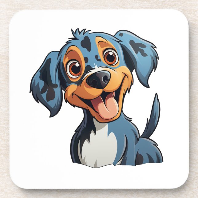 Dessous-de-verre Illustration pour chien de dessin (Devant)