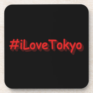 Dessous-de-verre "#iLoveTokyo" Joli design. Commandez dès maintenan