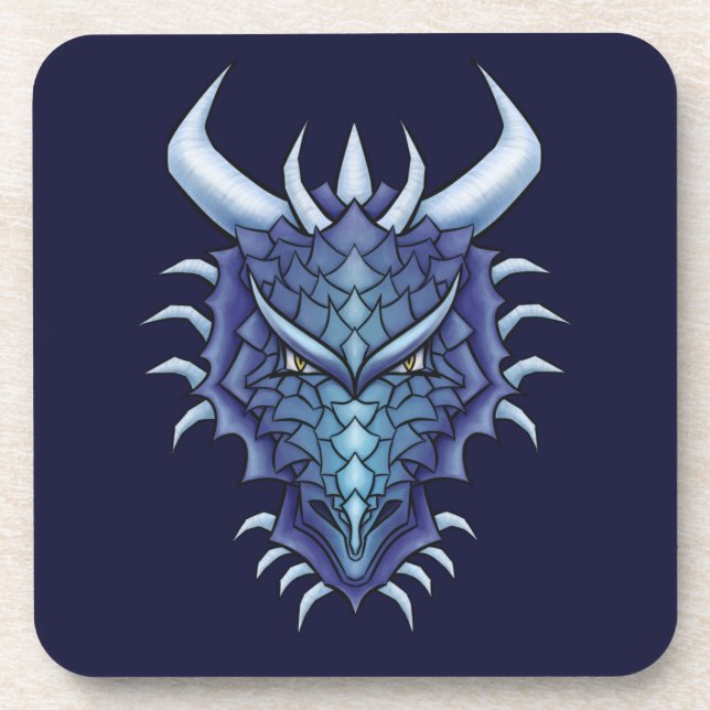 Dessous-de-verre Imaginaire Blue Dragon Head (Devant)