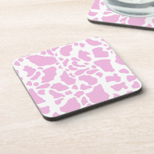 Dessous-de-verre Impression de vache rose