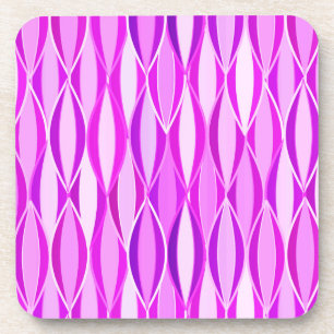 Dessous-de-verre Impression du ruban du milieu du siècle - orchidée
