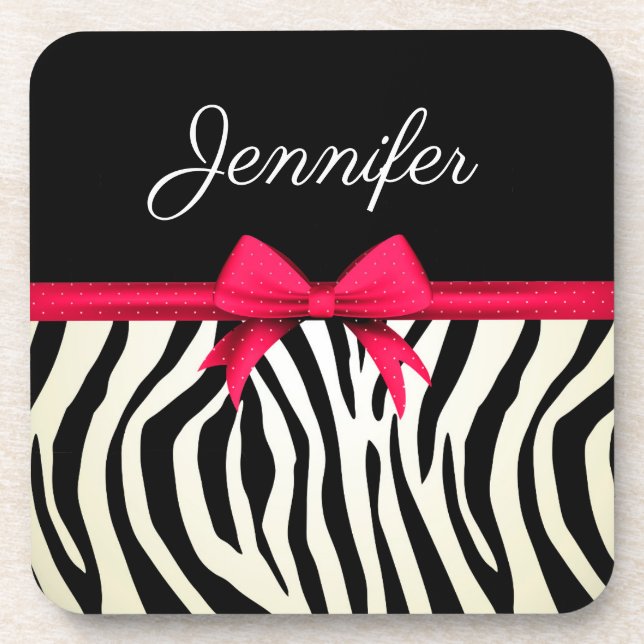 Dessous-de-verre Impression Zebra (Devant)