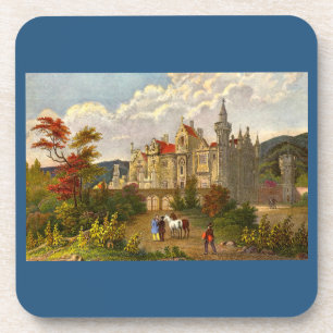 Dessous-de-verre imprimé antique de la maison Abbotsford