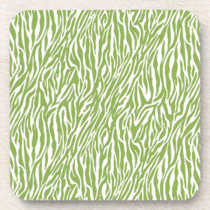Dessous-de-verre Imprimer Safari vert Zebra