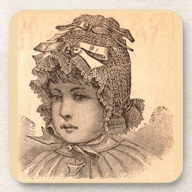 Dessous-de-verre Imprimerie victorienne pour bébé (Devant)
